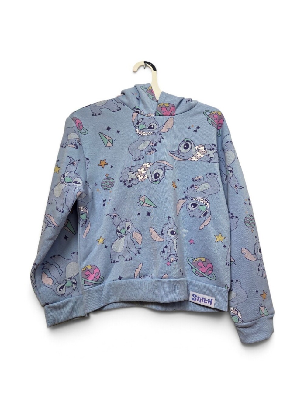 Disney Stitch Kids Blue Hoodie Large (10/12) Nwt